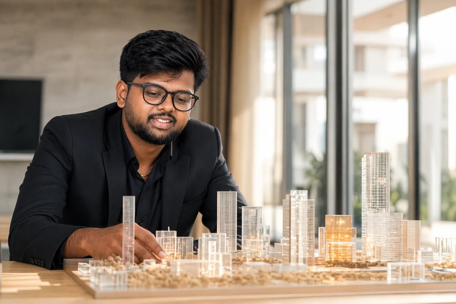 Paul Jeevanesan presenting NexArc, an AI-powered ecosystem for Indian founders, builders, investors, mentors and incubators.